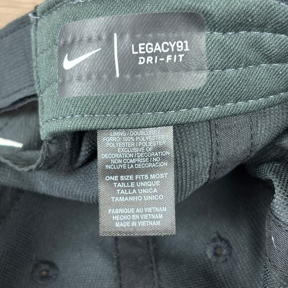 Nike Legacy 91 Dri-Fit Baseball Hat Golf Cap Unisex Adult OSFM Black Embroidered - Picture 11 of 11